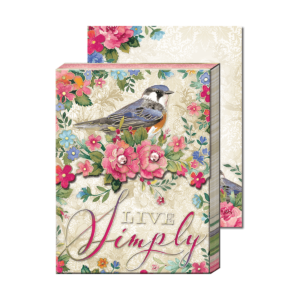Inspirational Live Simply Bird Pocket Notepad Product