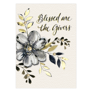 Sympathy Blessed are the Givers Greeting Card Product