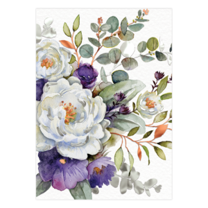 Purple Bouquet Thinking of You Card Product