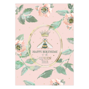 Queen Bee Birthday Card Product