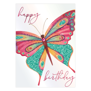 Glitter Butterfly Birthday Card Product