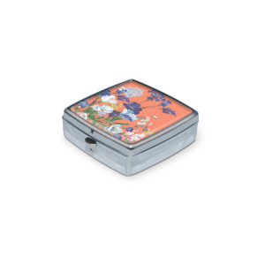 Floral Pop Orange Pill Box Product