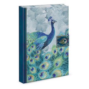 Emerald Peacock Feather Brooch Journal Product