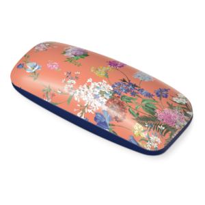 Floral Pop Orange Eyeglass Case Product