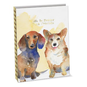 Daschund Corgi Concealed Spiral Journal Product