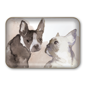 Dog Duo Decorative Tray Product