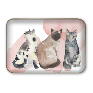 Gray Cats Decorative Tray Product