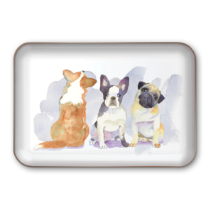 Dog Trio Decorative Tray Product