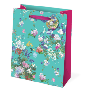 Floral Pop Turquoise Large Gift Bag Product