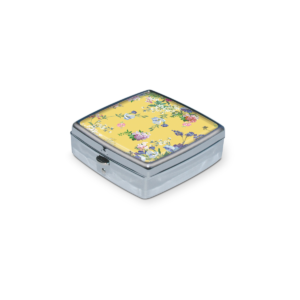 Floral Pop Yellow Pill Box Product