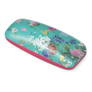 Floral Pop Turquoise Eyeglass Case Product