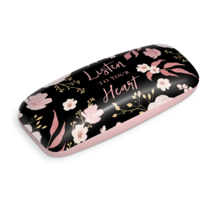 Black Floral Eyeglass Case Product