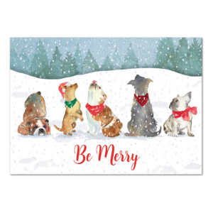 Holiday Snow Flurry Pets Boxed Holiday Cards Product