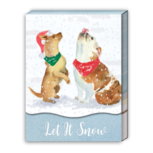 Snowflake Dogs Pocket Notepad Product