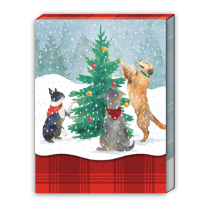 Tree Trimming Dogs Pocket Notepad Product