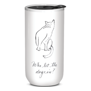 Who Let The Dogs In Travel Mug Product