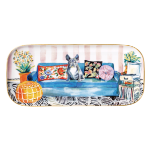 Frenchie Ceramic Serving Tray Product