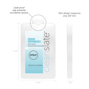 Fragrance-Free Pocket-Sized Spray Hand Sanitizer Product
