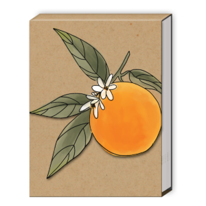 Orchard Blossoms Orange Pocket Notepad Product