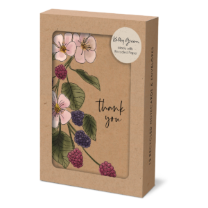 Orchard Blossoms Blackberries Thank You Note Cards Product