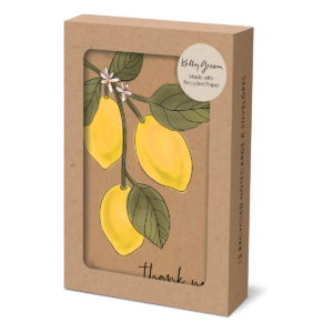 Orchard Blossoms Lemons Thank You Note Cards Product