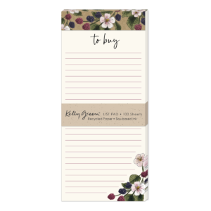 Orchard Blossoms Blackberries Magnetic List Pad Product
