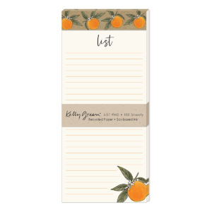 Orchard Blossoms Oranges Magnetic List Pad Product