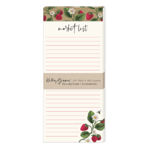 Orchard Blossoms Strawberries Magnetic List Pad Product