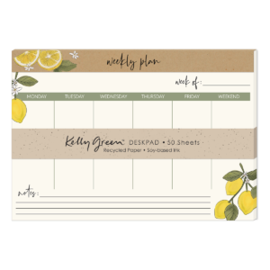 Orchard Blossoms Lemons Desk Pad Product