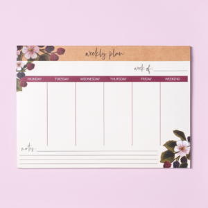 Natural Stripes Magnetic List Pad