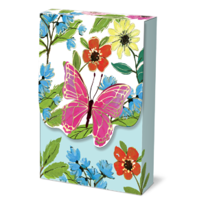 Full Bloom Butterfly Pouch Note Cards Product