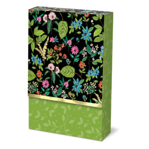 Full Bloom Black Pouch Note Cards Product
