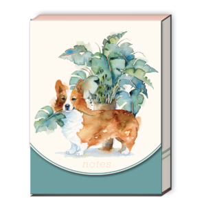 Houseplant Corgi Pocket Notepad Product