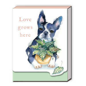 Houseplant Boston Terrier Pocket Notepad Product