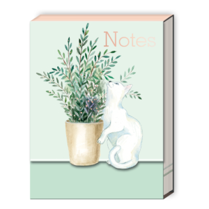 Houseplant White Cat Pocket Notepad Product