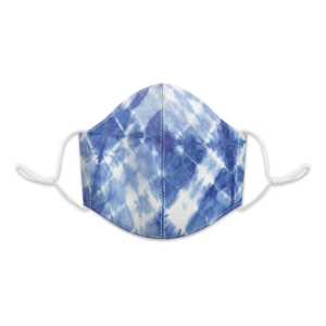 Blue Shibori Reusable 3-Layer Cotton Face Mask Product