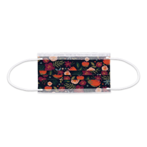 Floral on Black 10-Count Disposable 3-Ply Face Masks Product