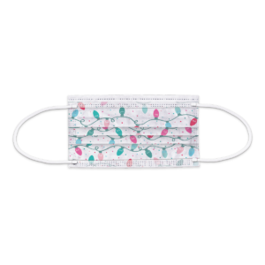 Christmas Lights 10-Count Disposable 3-Ply Face Masks Product