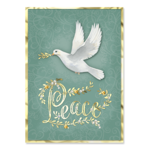 Holiday Green Peace Dove Boxed Holiday Cards Product