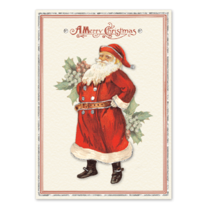 Holiday Ephemera Santa Boxed Holiday Cards Product
