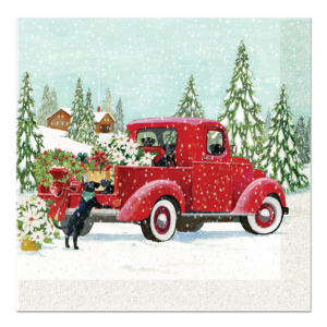 Red Truck Luncheon Napkins Product