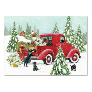 Heartland Christmas Red Truck Boxed Holiday Cards Product