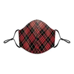 Diagonal Plaid Reusable 3-Layer Cotton Face Mask Product