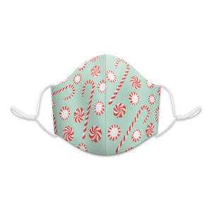 Peppermint Wishes Reusable 3-Layer Cotton Face Mask Product