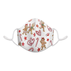 Gingerbread Candy Reusable 3-Layer Cotton Face Mask Product