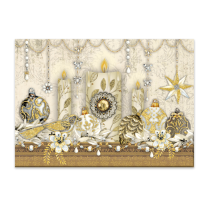 Holiday Candlelight Mantle Boxed Holiday Cards Product
